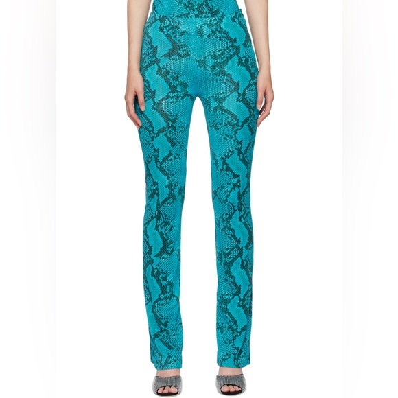 ATLEIN Designer Blue Snake Print Trousers from SSENSE - Size Small - Picture 3 of 7